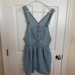 Vintage Denim Overall Shorts